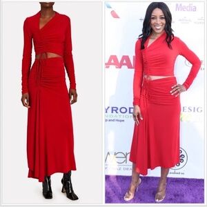 A.L.C. "Oryn and Orly Top and Skirt Ruched Set"